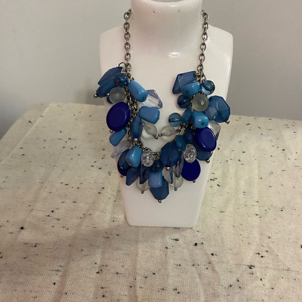 Shades of Blue statement necklace